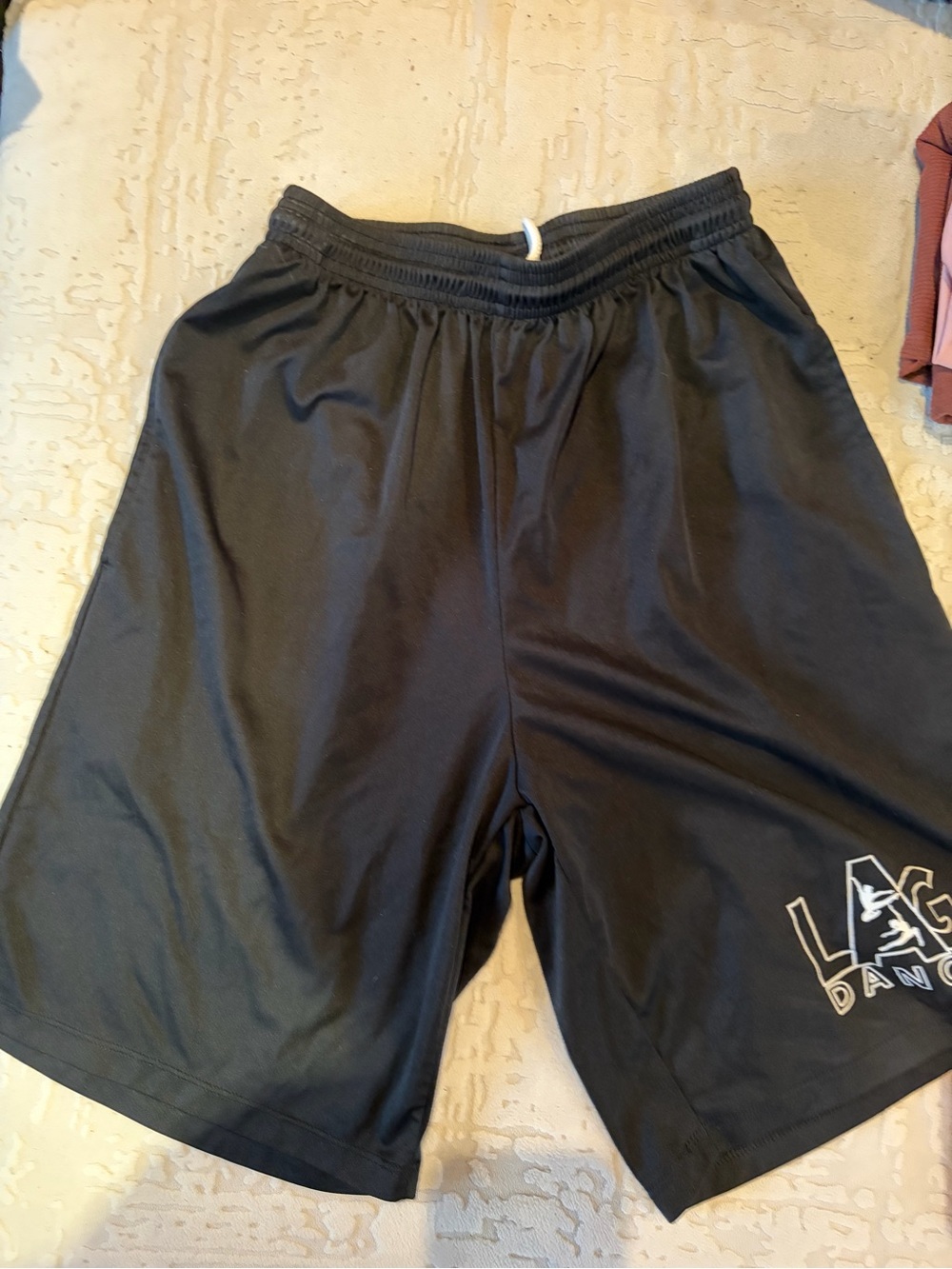 LaGuardia Dance Black Women's Athletic Shorts with Logo Detail